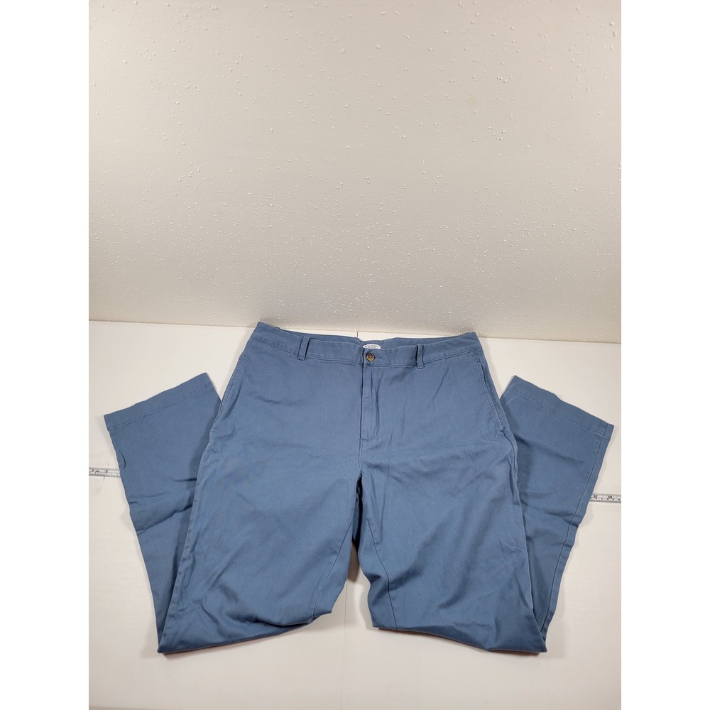 Le Tigre Chino Pants Men 40x32 Blue Excellent Performance Stretch Twill Trousers